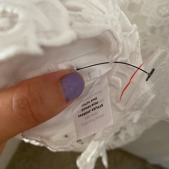 romance language white backless lace dress lulus day + moon Shoulder Tie Double Tiered Lace Dress In White